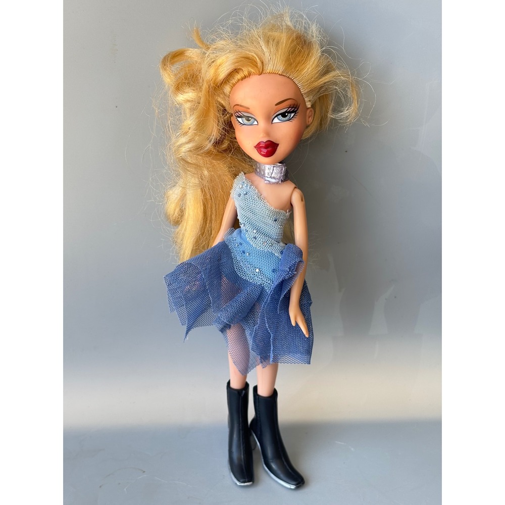 Bratz Flashback Fever Cloe Doll 1920s Flapper Blue Mesh Dress Black Boots 2004